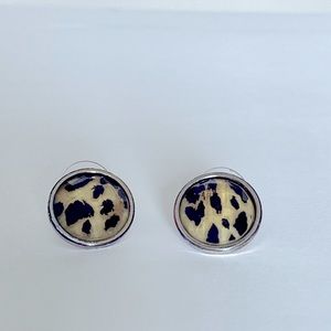 Kate Spade Round Leopard Earrings